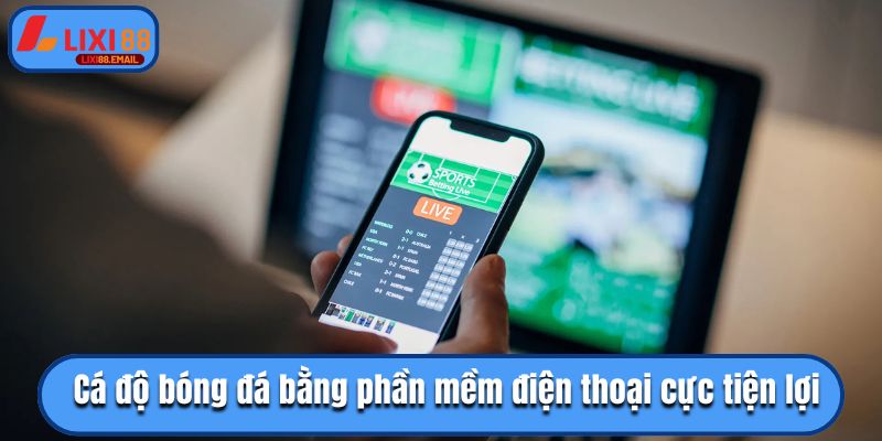 Cá độ bóng đá bằng phần mềm điện thoại cực tiện lợi